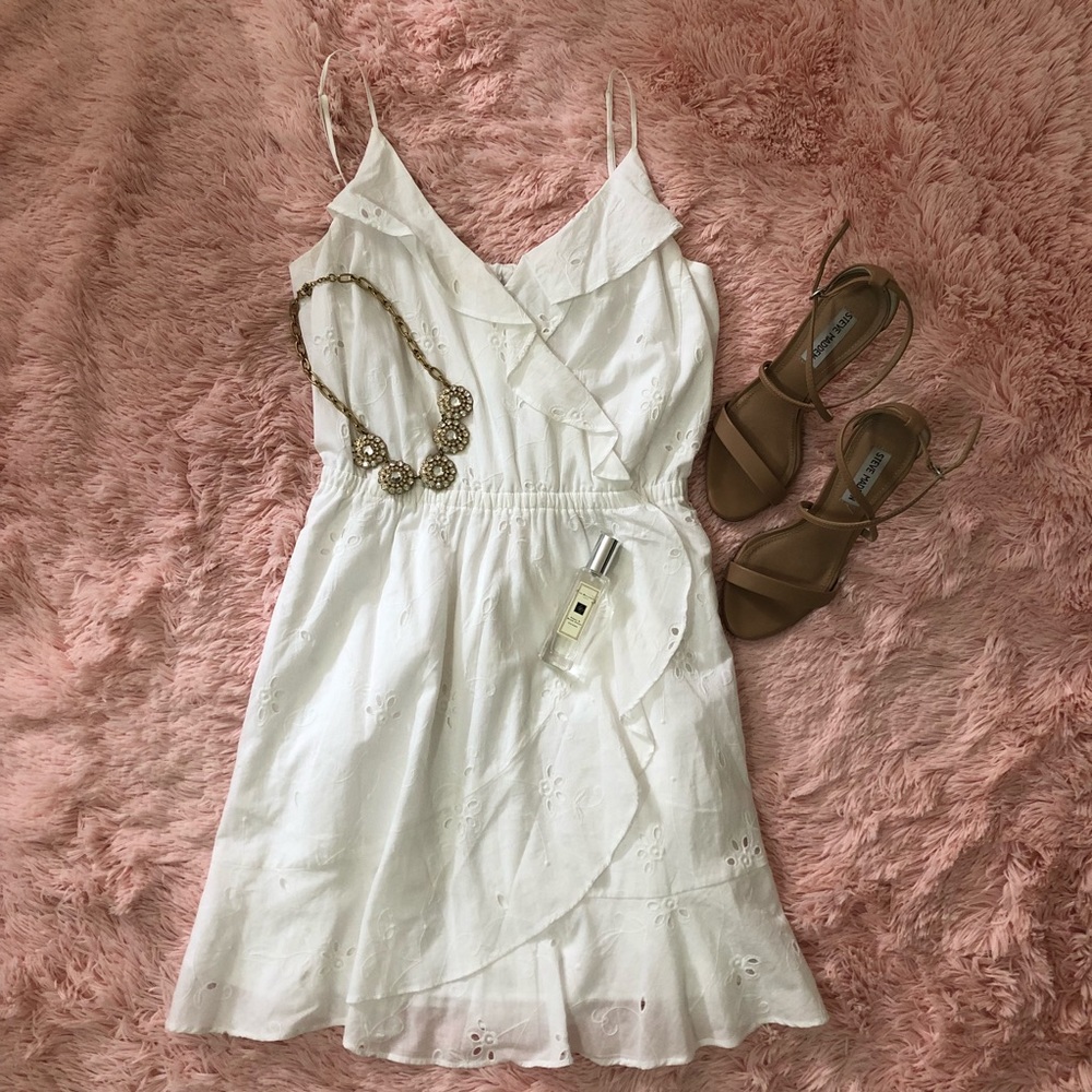 NWT Cotton Ruffle Wrap Cami Dress